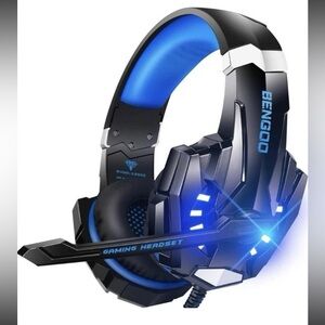 BENGOO G9000 Stereo Gaming Headset PS4 PC Xbox One PS5 Noise Cancel with Mic LED